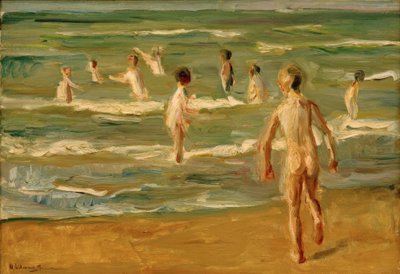 Ragazzi che fanno il bagno da Max Liebermann