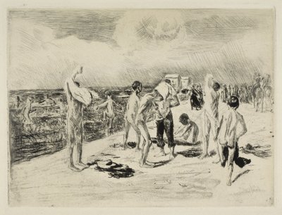 Ragazzi che fanno il bagno da Max Liebermann