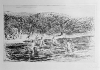 Ragazzi che fanno il bagno da Max Liebermann