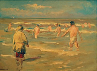 Ragazzi che fanno il bagno da Max Liebermann