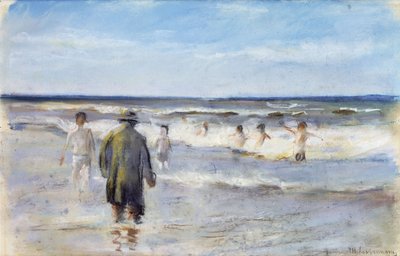 Bagnanti sulla spiaggia da Max Liebermann
