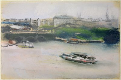 Binnenalster con il Lombardsbrucke, Amburgo, 1910 da Max Liebermann