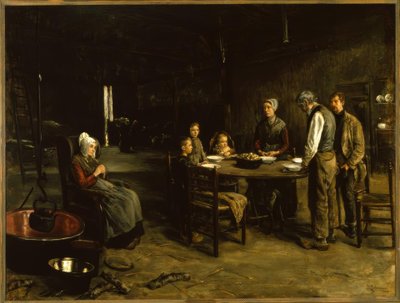 La preghiera a tavola da Max Liebermann