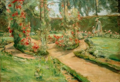 Il giardino delle rose a Wannsee con la figlia e la nipote da Max Liebermann