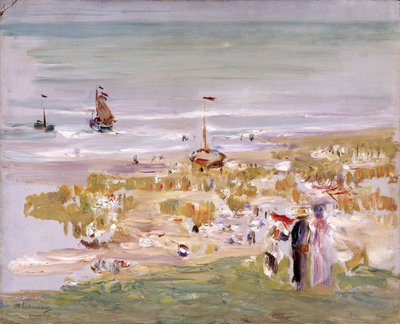 La spiaggia, Scheveningen, 1900 da Max Liebermann