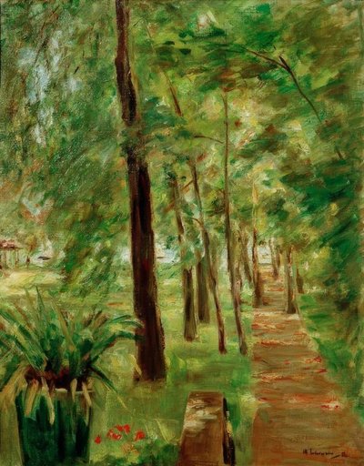 Il viale delle betulle nel giardino del Wannsee verso est da Max Liebermann