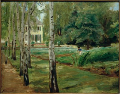 Il viale delle betulle nel giardino di Wannsee verso ovest da Max Liebermann