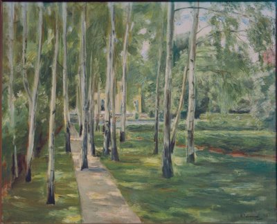 Il viale delle betulle nel giardino di Wannsee verso ovest da Max Liebermann