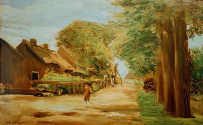 Strada del villaggio a Laren da Max Liebermann