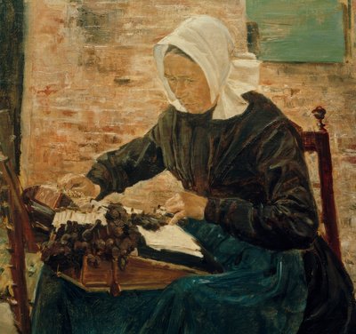 Una merlettaia olandese da Max Liebermann