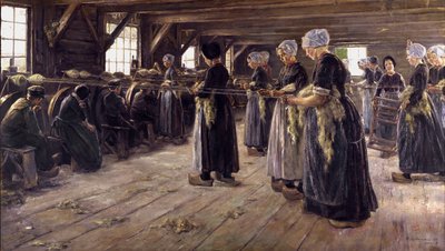 Fienile per il lino a Laren da Max Liebermann