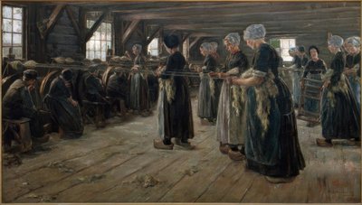 Aia del lino a Laren da Max Liebermann