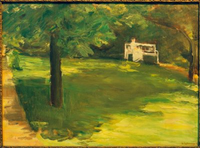 Panchina da giardino sotto il castagno nel giardino di Wannsee da Max Liebermann