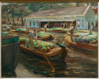 Mercato delle verdure a Delft da Max Liebermann