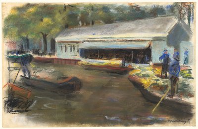 Mercato delle verdure a Delft da Max Liebermann