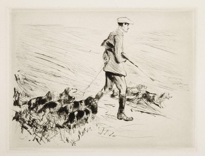 Cacciatore con cani da Max Liebermann