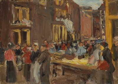 Quartiere ebraico ad Amsterdam; Judengasse ad Amsterdam, angolo Jodenbreestraat, 1905 da Max Liebermann