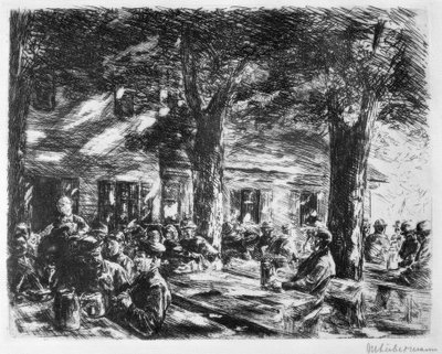 Giardino della birreria a Rosenheim da Max Liebermann