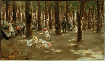 Parco giochi per bambini nel Tiergarten di Berlino da Max Liebermann