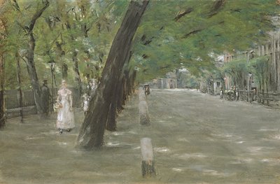 Kirchenallee a St. Georg, Amburgo da Max Liebermann