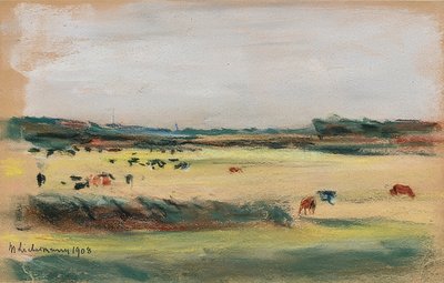 Paesaggio con mucche al pascolo da Max Liebermann