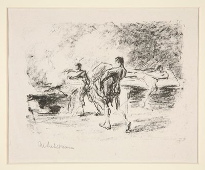 Leichenverbrennung, zu Goethes Bassompierre da Max Liebermann