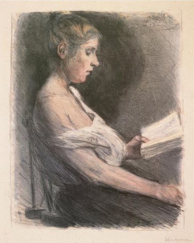 Ragazza che legge da Max Liebermann