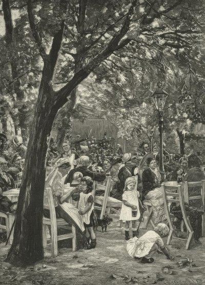 Liebermann, concerto nel giardino della birreria da Max Liebermann