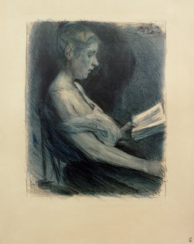 Ragazza che legge da Max Liebermann