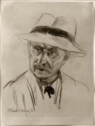 Max Liebermann, Autoritratto con cappello di Panama da Max Liebermann