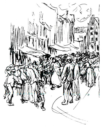 Studio a penna e inchiostro, XIX secolo da Max Liebermann