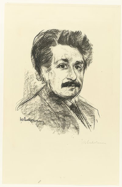 Ritratto di Albert Einstein da Max Liebermann