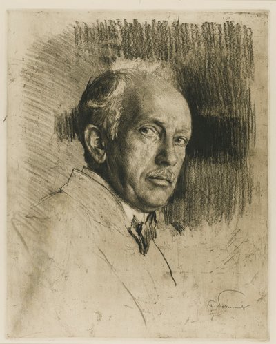 Ritratto del compositore Richard Strauss, 1864-1949 da Max Liebermann