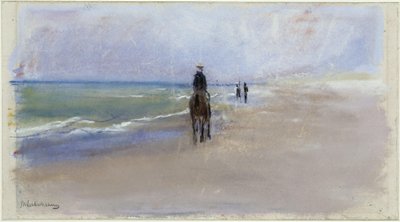 Cavaliere sulla spiaggia da Max Liebermann
