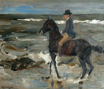 Cavaliere sulla spiaggia da Max Liebermann