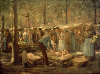 Mercato dei maiali a Haarlem da Max Liebermann