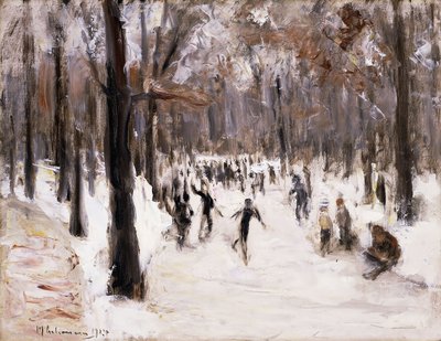 Pattinatori nel Tiergarten, Berlino da Max Liebermann