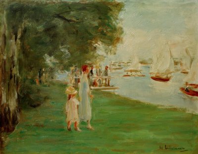 Passeggiatori sulla riva del Wannsee da Max Liebermann