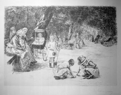 Bambini che giocano da Max Liebermann