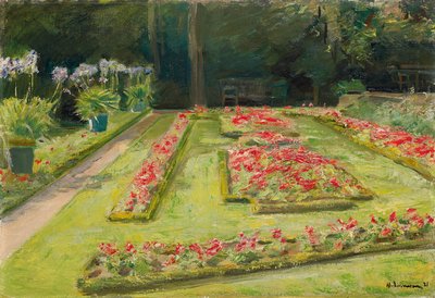 La terrazza dei fiori nel giardino di Wannsee, 1921 da Max Liebermann
