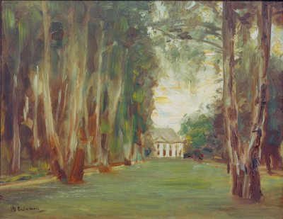 Giardino di Wannsee con villa / Il viale delle betulle nel giardino di Wannsee da Max Liebermann