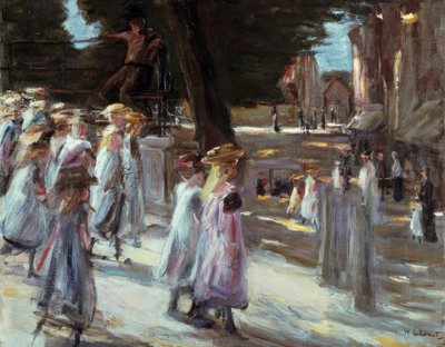 Strada per la scuola a Edam da Max Liebermann