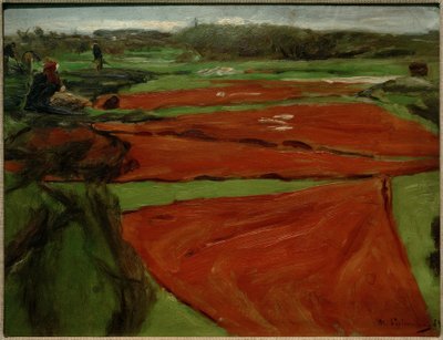 Prato con reti e vele distese da Max Liebermann