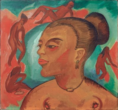 Frauenkopf von Max Pechstein