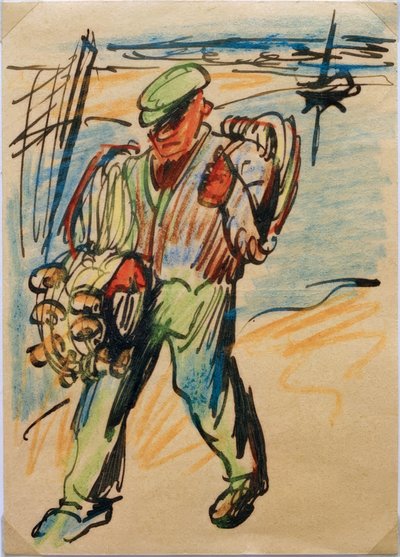 Il pescatore che torna a casa da Max Pechstein