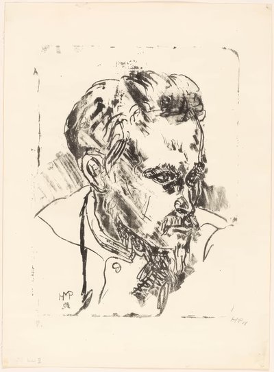 Ritratto di Erich Heckel I da Max Pechstein