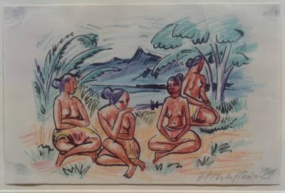 Foto di viaggio Italia - Mari del Sud (Donne sedute) da Max Pechstein