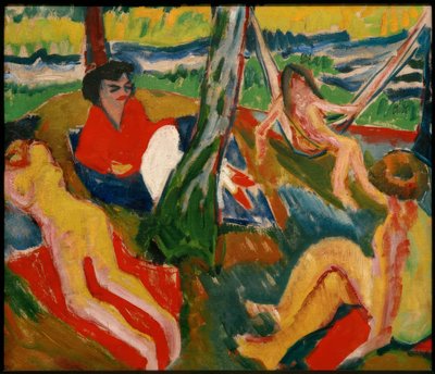 Scena nel bosco da Max Pechstein