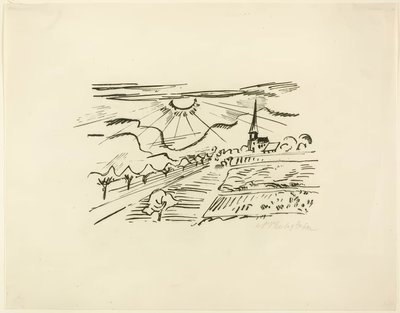 Turingia, da Immagini di viaggio: Italia-Mare del Sud da Max Pechstein