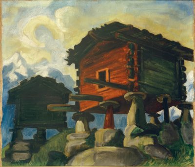 Walliser Hütten von Max Pechstein